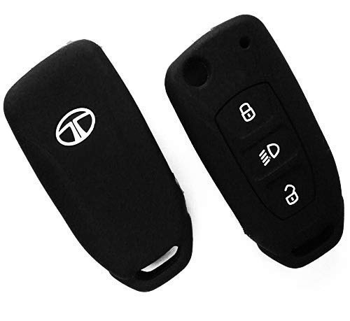 Sfk Silicone Flip Key Cover for Tata Safari Storme/Zest/Bolt/Tiago/Zica