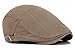 Qunson Men's Cotton Flat Ivy Gatsby Newsboy Driving Hat Cap Light Khaki