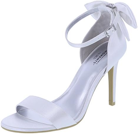 Unforgettable Moments Women's White Women's Melody Back Bow Heel 7.5 Regular