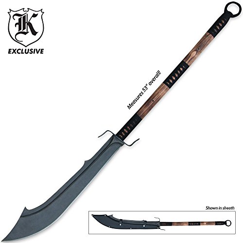 K EXCLUSIVE Forged Warrior Chinese War Sword With Sheath - Thumbnail 3