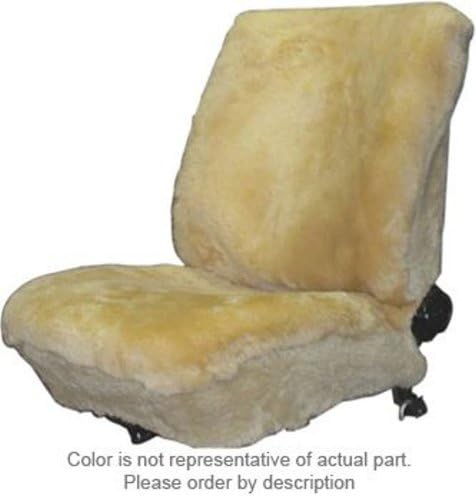 Deluxe Plush Universal Low Back Bucket Seat Cover Sheepskin Camel