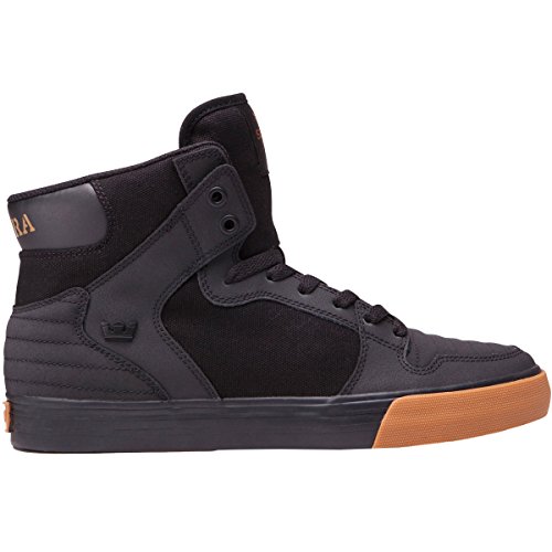Supra men s vaider  17 shoes size,10,black/black-gum