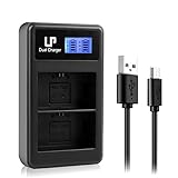 LP LP-E6 LP E6N Dual Slot Battery Charger, Compatible with Canon EOS 90D, 80D, 70D, 60D, 60DA, 7D Mark II, 7D, 6D Mark II, 6D, 5D Mark IV, 5D Mark III, 5D Mark II, 5DS, 5DS R, R DSLR Cameras