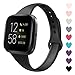 Acrbiutu Bands Compatible with Fitbit Versa/Versa 2, Slim Thin Narrow Replacement Silicone Sport Wristband Strap for Fitbit Versa/Versa 2 Smart Watch Women Men