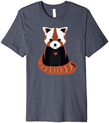 Mens Red Panda Shirt XL Heather Blue