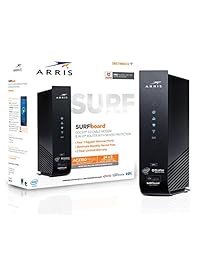 ARRIS SURFboard (24x8) Módem por cable DOCSIS 3.0 Plus AC2350 Enrutador Wi Fi de doble correa, velocidad máxima de 1 Gbps, certificado para Comcast Xfinity, Spectrum, Cox y más (SBG7400AC2)