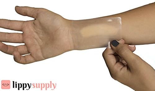 Clear Cosmetic Sample Swatch Cards (50 Pack)