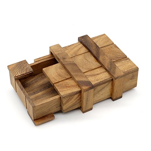 BSIRI The Magic Box Money Gift Puzzle Brain Teaser Wood Box