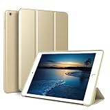 IPad 9.7 inch 2017/2018 Case aoub Ultra Slim Lightweight Smart Trifold Stand Cover with Magnetic Auto Wake & Sleep Function/Soft TPU Back Cover for iPad 5th/6th Generation (Gold)