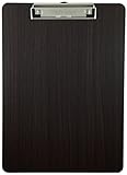 Clipboard Dark Grain Vinyl Surface Low Profile Clip