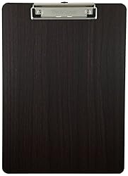 Clipboard Dark Grain Vinyl Surface Low Profile Clip