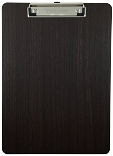 Clipboard Dark Grain Fiberboard With Vinyl Surface (1-Pack)