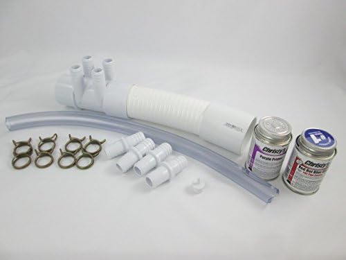 Manifold Hot Tub Spa 2"spg x Dead End x (4)3/4" Coupler Glue Kit Video How To