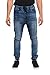 Victorious Mens Drop Crotch Jogger Denim Pants JG803 - Dark Indigo - 3X-Large