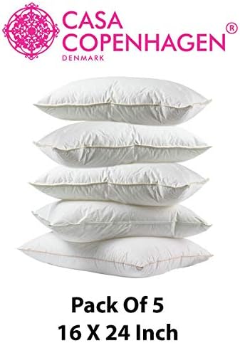 Casa Copenhagen 5 Pack Pillows Fillers/Inserts (16 x 24 inches) â€¦ â€¦