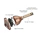 Portable Wireless Karaoke Microphone, Bluetooth Speaker Player for Music Playing Singing at Home KTV Party Travel Outdoor, Adapt to Apple iPhone Android Smart Phone PC Apps (Gold)
