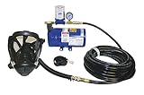 SAS Safety 9800-35 One-Man Opti-Fit Full-face Mask Supplied-Air System, 1/4-Horsepower