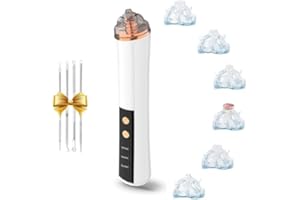 PENSVOX Newest Blackhead Remover Pore Vacuum,Facial Pore Cleaner-6 Suction Power,3 Adjustable Suction Levels,USB Rechargeable Blackhead Vacuum Kit Electric Acne Extractor Tool for Women & Men