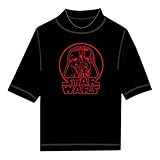 Star Wars Big Boys' Rash Guard in Black