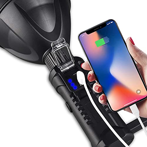 Rechargeable Spotlight, Super Bright 90000 High Lumens LED Spotlight