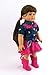 Hot Pink and Denim Cowgirl Skirt Set | Fits 18