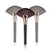 Gillberry Makeup Large Fan Goat Hair Blush Face Powder Foundation Cosmetic Brush (Black)