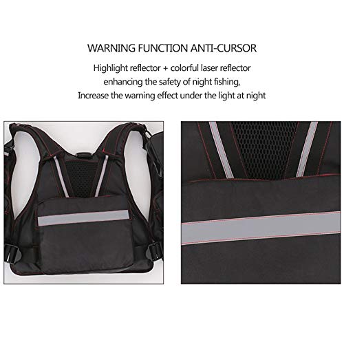 Hph Gilets De Sauvetage Pour Adultes,gilet De Sauvetage Flottant Pour Kayak Gilet De Sauvetage Avec Bandes Réfléchissantes Maillot De Bain De Sécurité Multi-poches Ajustable Pêche Plongée,jaune