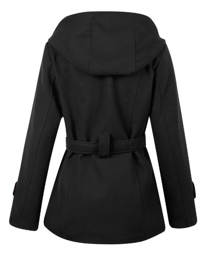 ladies hooded mac coat