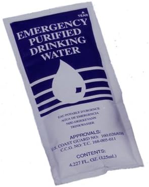 SOS Food Labs SOS-1 Emergency Drinking Water Pouch 4.225oz.