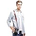 CANPIS Soft Leather Camera Shoulder Neck Strap, Brown Color, Adjustable Length compatible with DSLR Cameras Canon Sony Fujifilm Olympus Leica etc.