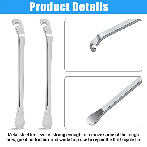Bicycle Spoke Wrench Steel Size 10-15 Universal Spoke Tensioner for Bicycle Wheel Centring Nipple Tensioner Tension Wrench with Bike Tyre Lever Spoke Wrench Bicycle Tools