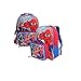 Marvel Boys' Spiderman, Backpack with Lunch Kit Comfort, Red/Blue