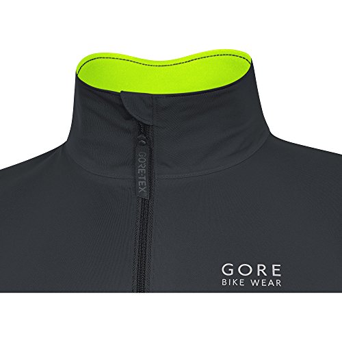 GORE BIKE WEAR Men's Cycling Jacket, GORE-TEX Active, POWER Jacket, Size: L, Black/Neon Yellow, JGTPOW - Thumbnail 3