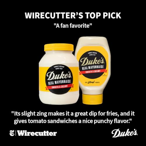 DUKE’S REAL MAYONNAISE JAR – ORIGINAL SMOOTH & CREAMY TASTE, 30 OUNCE (PACK OF 1)