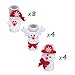 LimBridge 16pcs Christmas Chair Socks, Elastic Chair Leg Feet Floor Protectors Covers Set, Fit Girth from 4