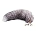 Huloo Silver Blue Fox Fur Tail Bag Pendant Car Key Footwear 15-18in Centimeters