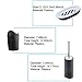 6 Piece Plastic Bath Accessory Bathroom Set, YIFAN Lotion Dispenser,Toothbrush Holder,Tumbler Cup,Soap Dish, Trash Can,Toilet Brush Set - Black