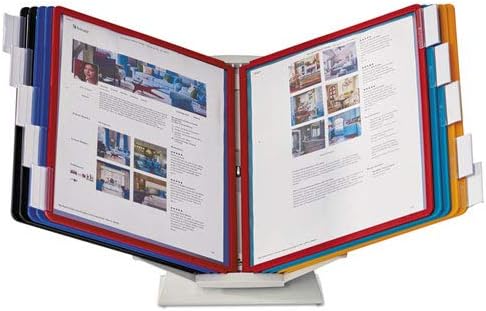 Durable Products - Durable - Vario Pro Desktop Reference System, 10 Panels, 9 7/8 x 15 1/2 x 6 1/4 - Sold As 1 Each - Mix horizontal and vertical pages. - For use on desk or wall. - Glare-free panels.