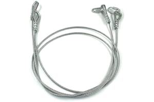 BRGMAX 2pcs Replacement Cables Install with EZ Cable Clips Tailgate Assist Parts 15 Minute