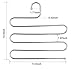 Myfolrena Pants Hangers S-Shaped Jeans Clothes Organizer for Closet Space Saving Slack Trousers Hangers Stainless Steel Hangers (8-Pack)