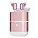 Kitbeez True Wireless Earbuds ,TWS Stereo Earphones Waterproof In-Ear Bluetooth Earbuds with Power Bank and Charging Case ,Built-in Mic Mini Dual Earbuds for Women Sport Running (Rose Gold)