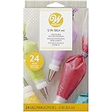 Wilton 12-Inch Disposable Decorating Bags for Piping and Decorating with Assorted Icings, Flexible and Microwave-Safe, Bags Only (24-Count)
