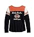 Harley-Davidson Women's Classic Colorblock Henley, Black