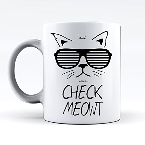 Bang Tidy ClothingBang Tidy Clothing Printed Mug and Coffee Cups Check Meowt Cats Funny Mugs Novelty Gift Idea