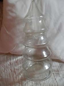 Amazon.com | 11&quot; Glass Christmas Tree Shaped Candy Dish, Clear Glass