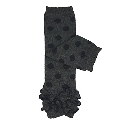 Bowbear Baby 3-Pair Leg Warmers, Dots and Ruffles