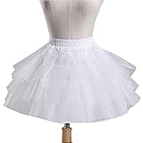 Manfei Girls 3 Layers Wedding Flower Girl Petticoat Slips Underskirt