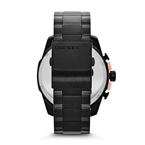 Diesel Men's DZ4309 Mega Chief Black Ip  Watch