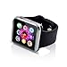 EasyDy Bluetooth Wearable Smart Watches Android Calling Smartwatch Phone with Camera E118 (Black)