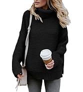 Asvivid Chunky Turtleneck Sweaters for Women Long Sleeve Knit Pullover Sweater Jumper Tops
